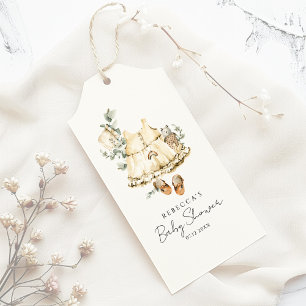 Het Is Een Meisje Botanische Baby Shower Cadeaulabel