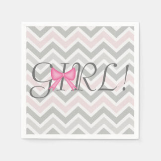 Het is een meisje! Bow Theme Baby showers servette Servetten
