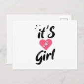 Het is een meisje briefkaart (Voorkant / Achterkant)