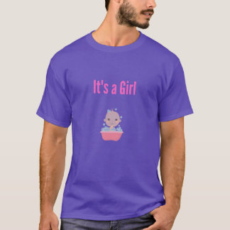 Het is een meisje - bubbelbad t-shirt