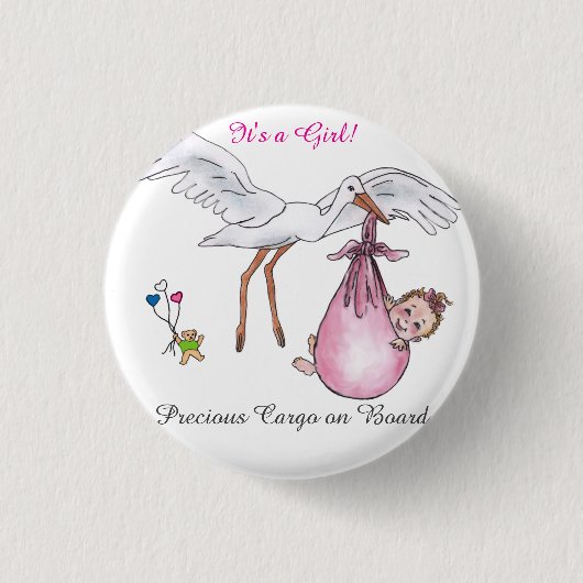 Het is een meisje! Button (Voorkant)