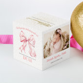 Het is een meisje cadeau foto kubus