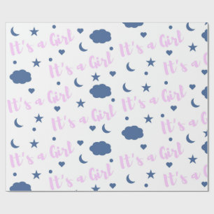 Het is een meisje! cadeaupapier