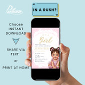 Het is een meisje Coquette Baby Girl Shower Kaart