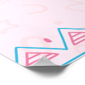 Het is een meisje dat snel uitkomt op dinosaurus b poster (Hoek)