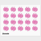 Het is een meisje! Flower Power Envelope Sticker S (Vel)