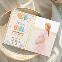 Het is een Meisje Fun Tropisch Zwembad Baby Shower