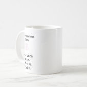 Het is een meisje Geboorteaankondiging mok (donker (Voorkant links)