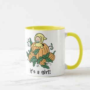 Het is een meisje - Herfst aandenken mok