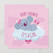 Het is een meisje kaart (Voorkant / Achterkant)