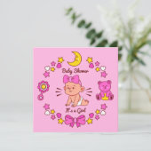 Het is een meisje kaart (Staand voorkant)