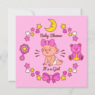 Het is een meisje kaart