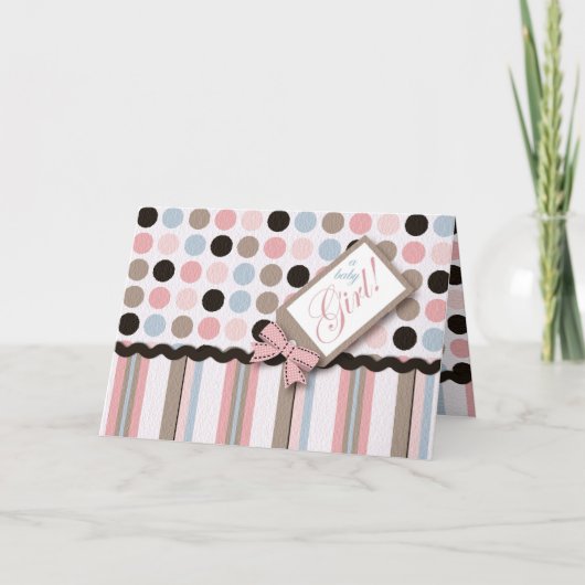 Het is een Meisje! Kaart (Voorkant)