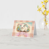 Het is een meisje! kaart (Gele Bloem)