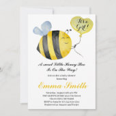 Het is een meisje Little Honey Bee Baby Shower   Kaart (Voorkant)