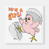 Het is een meisje! magneet (Voorkant)