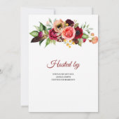 Het is een meisje met bloedige boer en maroon flor kaart (Achterkant)