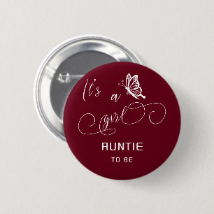 Het is een meisje modern minimalistische vlinder t ronde button 5,7 cm