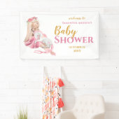 Het is een meisje mooi Ballerina Baby shower Spandoek (Insitu)