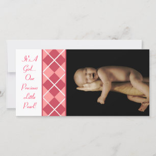 Het is een meisje... Onze edele kleine pareltje Aankondiging