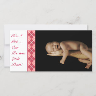 Het is een meisje... Onze edele kleine pareltje Aankondiging