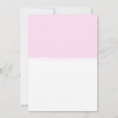 Het is een meisje ouders met roze schoenen Baby sh Kaart (Achterkant)