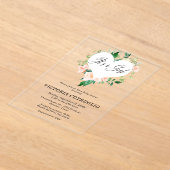 Het is een meisje perzik Baby shower acryl uitnodi Acryl Uitnodigingen (Laagn)