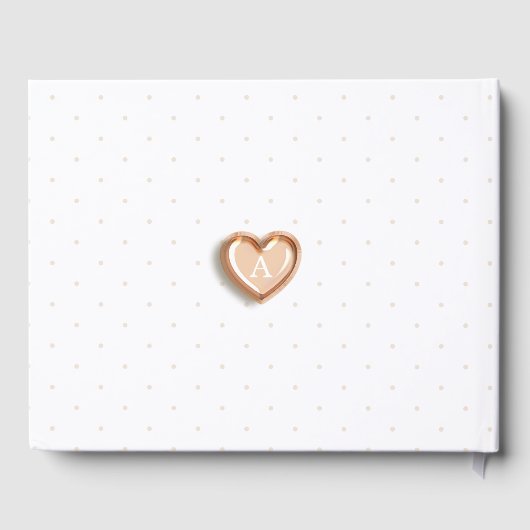 Het is een meisje Roos gouden script ballon letter Gastenboek (Achterkant)