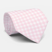 Het is een meisje roze Gingham Geslacht Nieuwe Pap Stropdas (Opgerold)