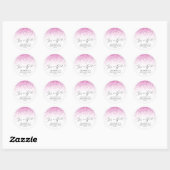 Het is een meisje roze glitter gunst Sticker (Vel)