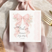 Het is een meisje roze strik Coquette lint baby sh