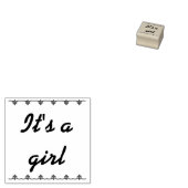 Het is een meisje rubberstempel 	rubberstempel (Gestempeld)