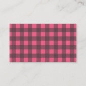 Het is een meisje Rustic Lumberjack Flannel Baby s Informatiekaartje (Achterkant)