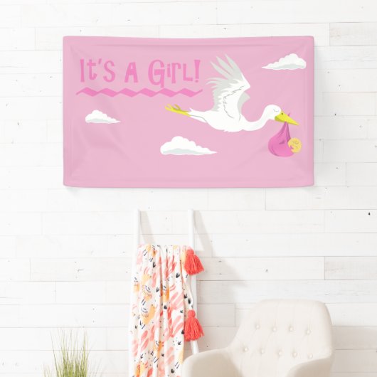 Het is een meisje. spandoek (Insitu)