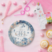 Het is een meisje! Waterverf Baby shower onder de Papieren Bordje (Feest)