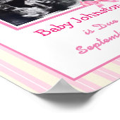 Het is een meisje, Zwangerschap Aankondiging Ultra Poster (Hoek)