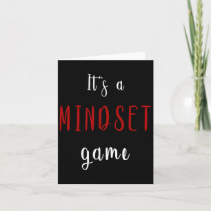 Het is een mindset spel Motivatie en Inspirerend Kaart
