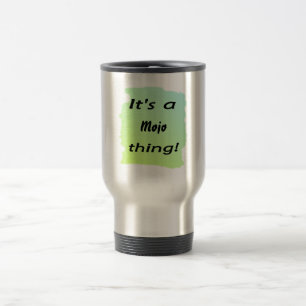 Het is een mojo-ding. reisbeker