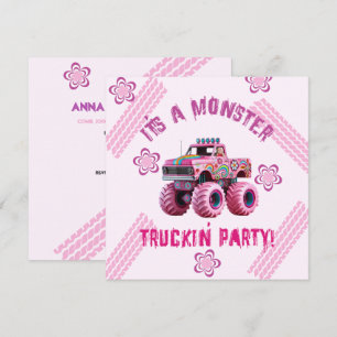 Het is een Monster Truckin' Party Custom Photo Kaart