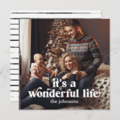 Het is een mooi Leven Foto Kerstkaart (Voorkant / Achterkant)