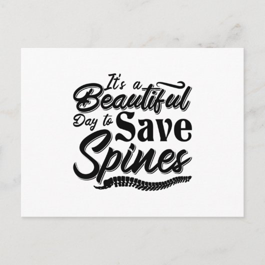 Het is een mooie dag Chiropractische chiropractor Briefkaart (Voorkant)