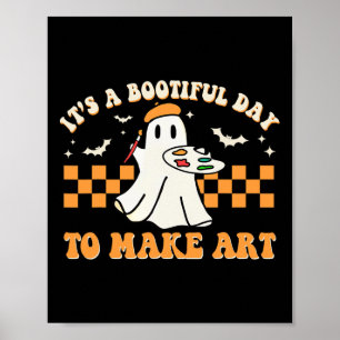 Het is een mooie dag om Art Halloween Kunst te mak Poster