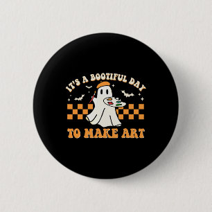 Het is een mooie dag om Art Halloween Kunst te mak Ronde Button 5,7 Cm