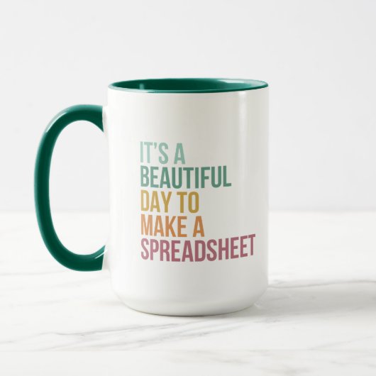 Het is een mooie dag om een spreadsheet Mok te mak (Links)