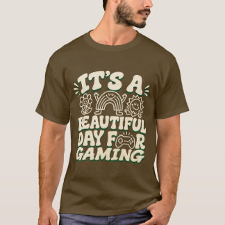 Het Is Een Mooie Dag Om Te Gamen, grappige gamer T-shirt