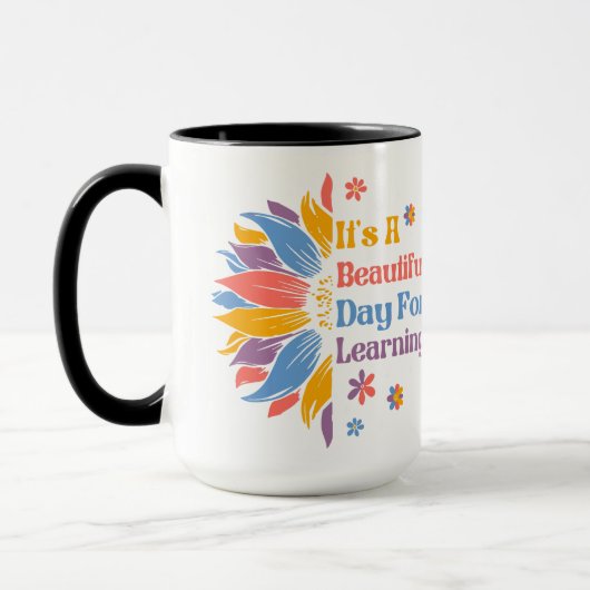 Het is een mooie dag om te leren mok (Links)