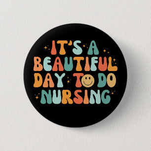 Het is een mooie dag om te zweten Ronde Button 5,7 Cm