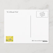 Het is een mooie wereld briefkaart (Achterkant)