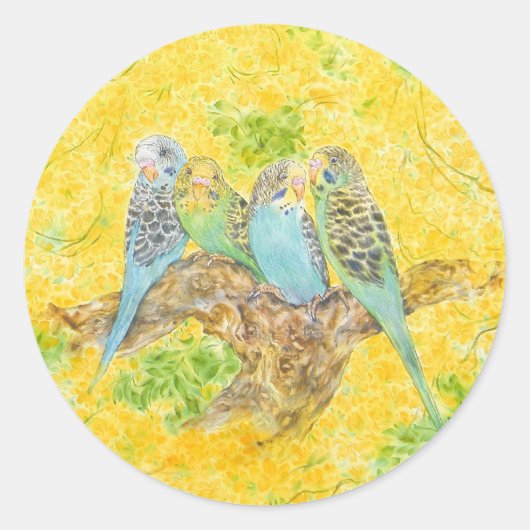 Het is een mooie wereld ronde sticker (Voorkant)