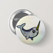 Het is een Narwhal. Ronde Button 5,7 Cm (Voorkant /achterkant)